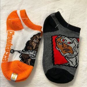 🌟HP🌟Star Wars Chewbacca Ankle Socks - Orange and Grey